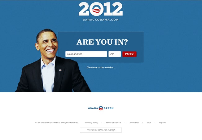 email marketing obama campagna