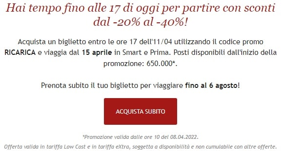 Copy email landing - email di Italo