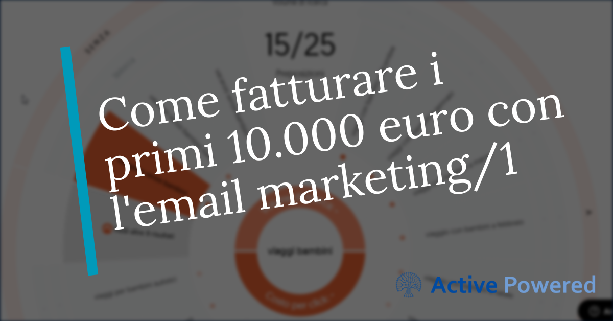 Come fatturare i primi 10.000 euro con l'email marketing/1