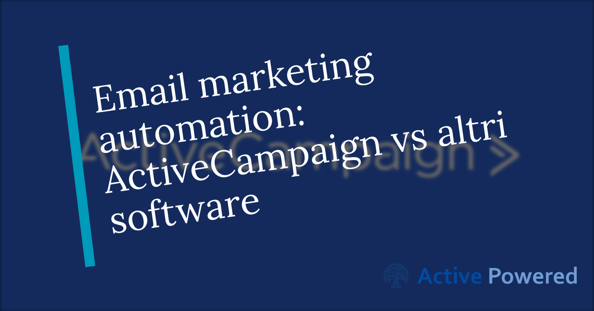 Email marketing automation: ActiveCampaign vs altri software